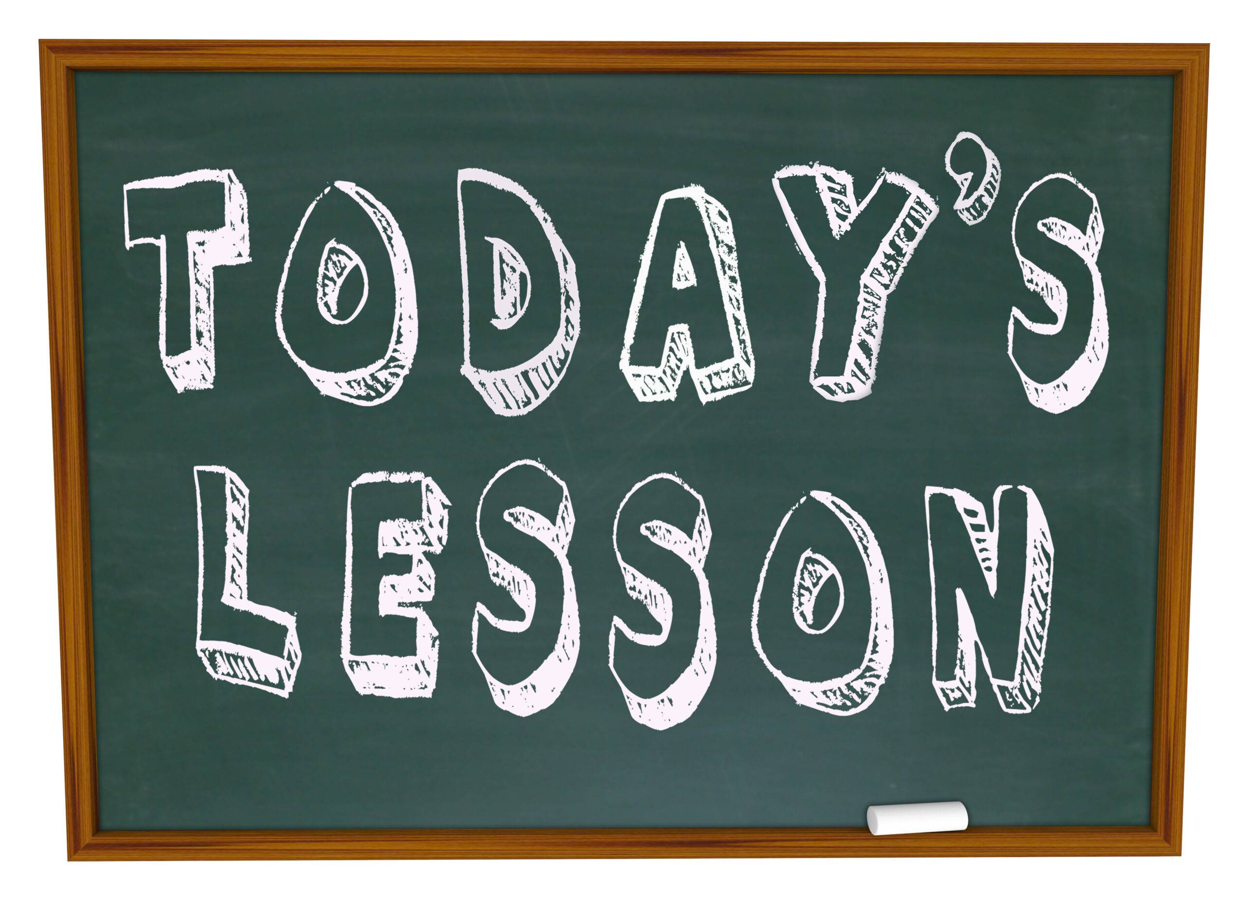 COVID-19 . . . LESSONS LEARNED